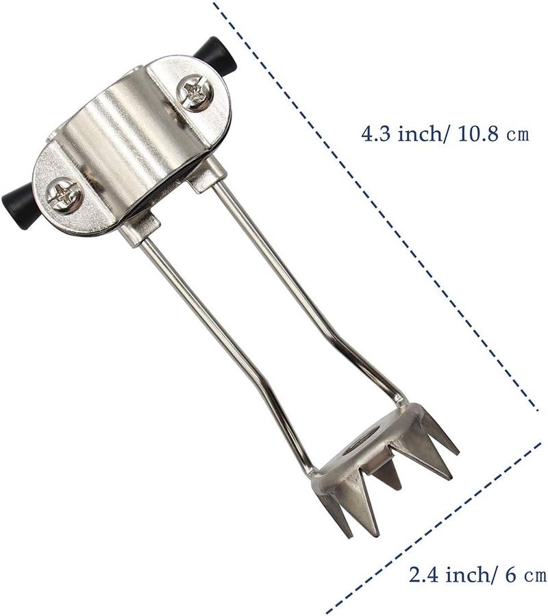 BRMDT Cane Ice Tip Attachment, Outdoor Non-Slip in Winter Durable Metal 5-Prong Tip, Improve Balance for Adult Outdoor Walking, Walking Sticks Tools - Image 3